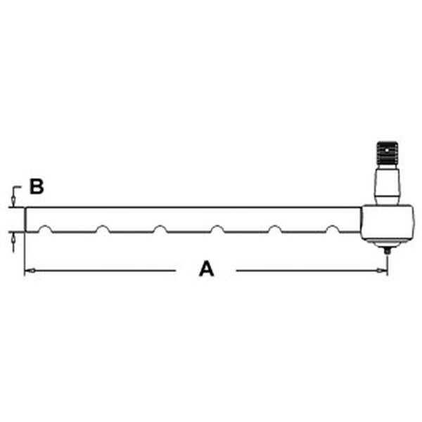 Aftermarket Tie Rod - Outer Fits John Deere 2350 2040 2755 2355 2750 2550 2140 2030 2940 255 AL37505 - main